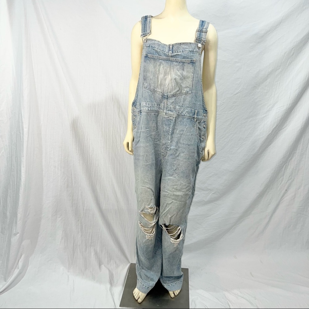 Free People Super Slouchy Overalls